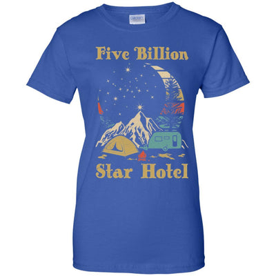 Vintage Five Billion Star Hotel Moom Camping-T-Shirt & Hoodie-Women's T-Shirt-Royal