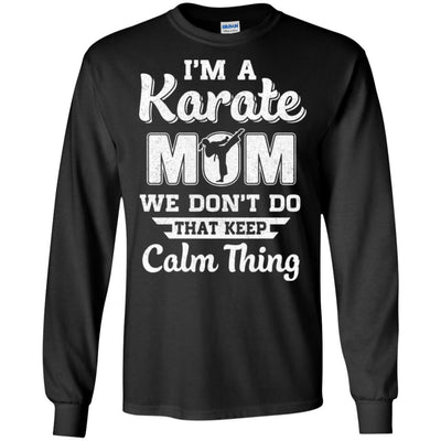 Funny Karate Mom Fighting Kyokushin Gifts-T-Shirt & Hoodie-Long Sleeve T-Shirt-Black