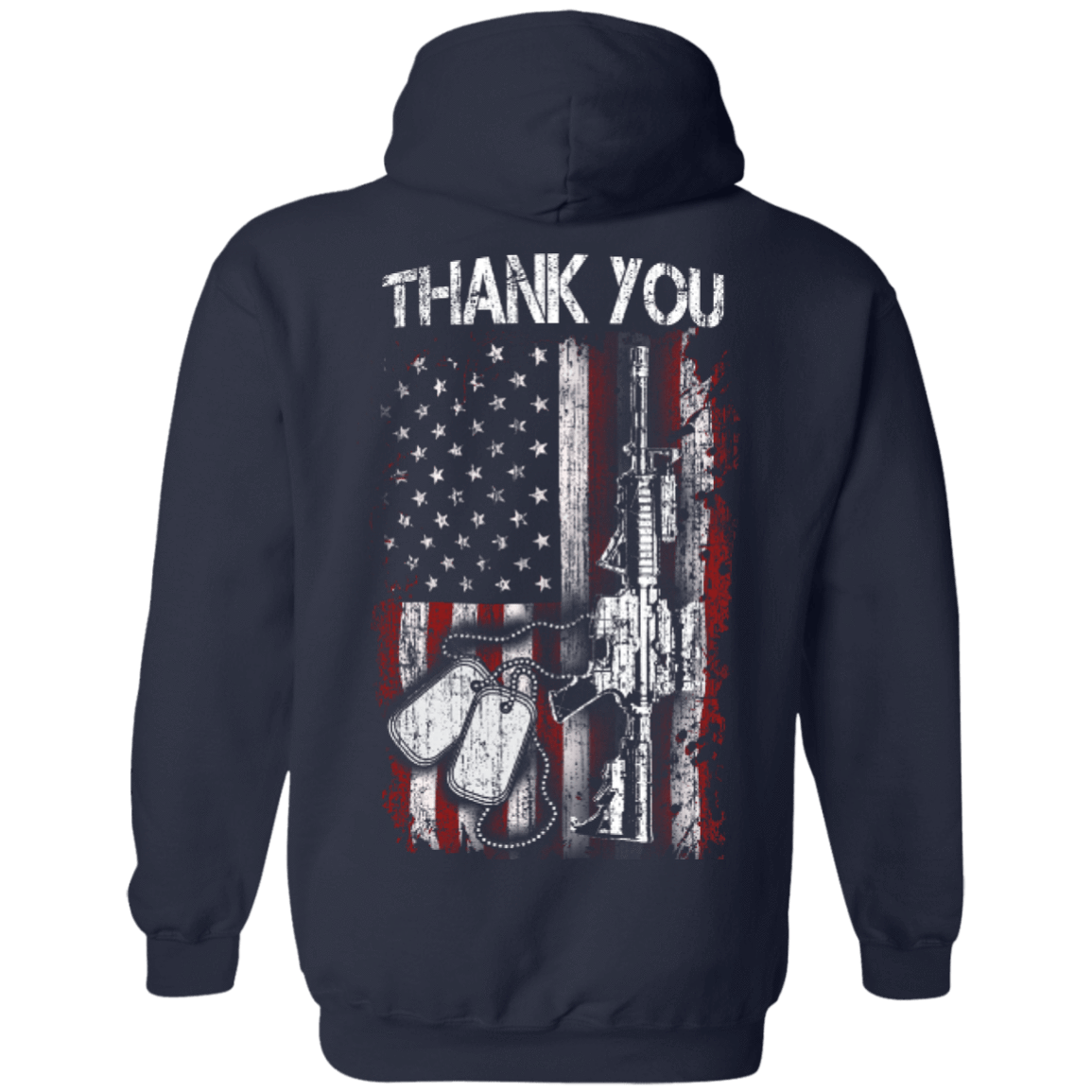 THANK YOU-T-Shirt & Hoodie-Pullover Hoodie-Navy