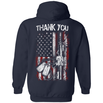THANK YOU-T-Shirt & Hoodie-Pullover Hoodie-Navy