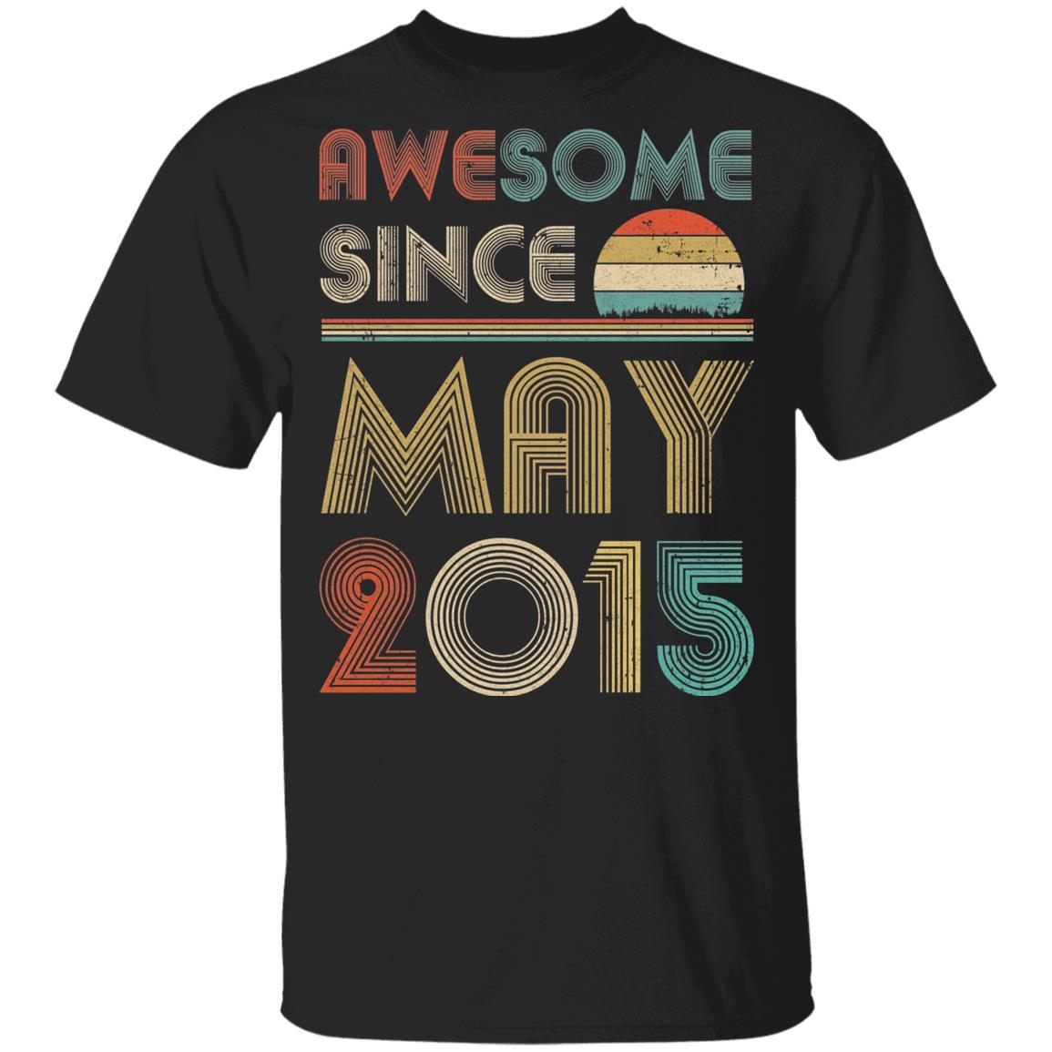 Awesome Since May 2015 Vintage 7th Birthday Gifts Youth