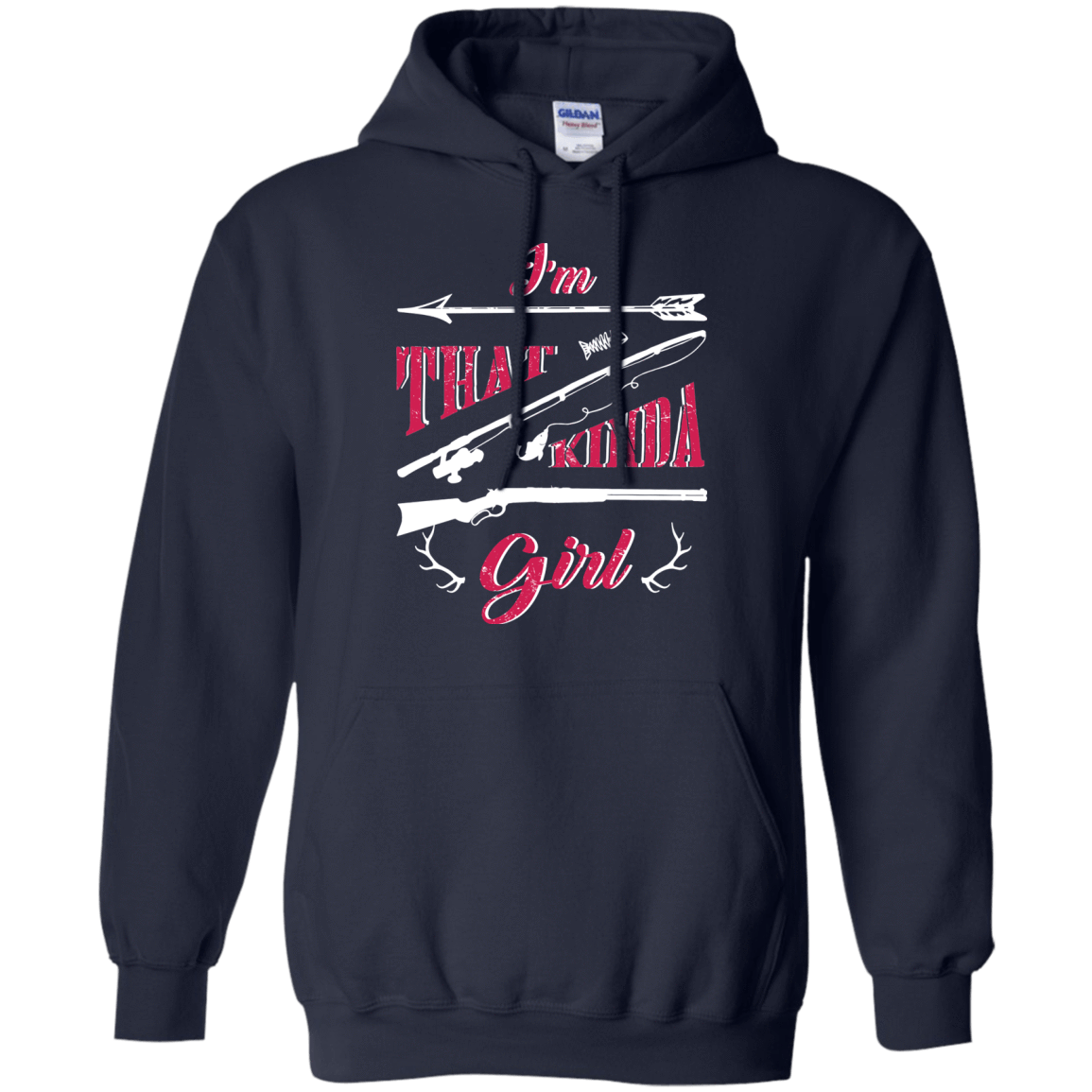 I'M THAT KINDA GIRL-T-Shirt & Hoodie-Pullover Hoodie-Navy