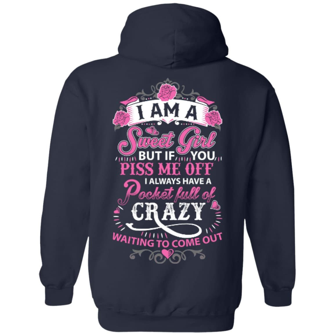 I Am A Sweet Girl-T-Shirt & Hoodie-Pullover Hoodie-Navy