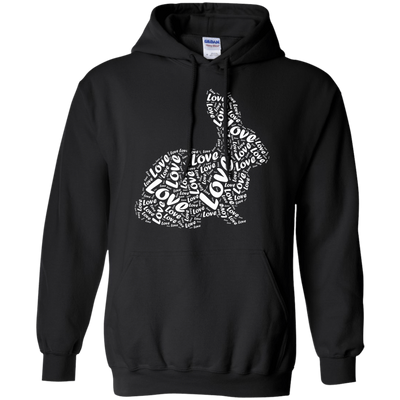 I Love Rabbits-T-Shirt & Hoodie-Pullover Hoodie-Black