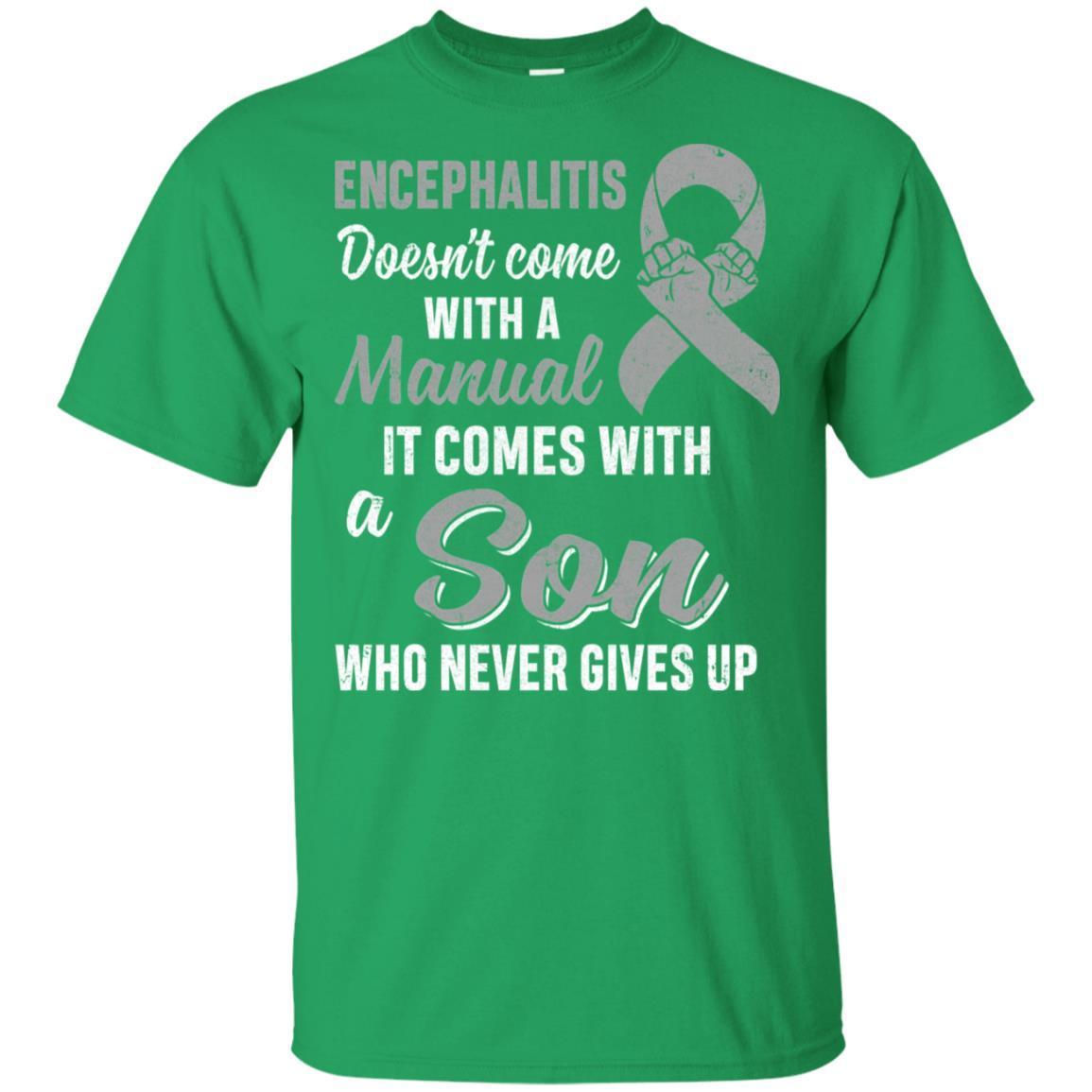 Encephalitis Awareness Son Warrior Gifts-T-Shirt & Hoodie-Classic T-Shirt-Irish Green
