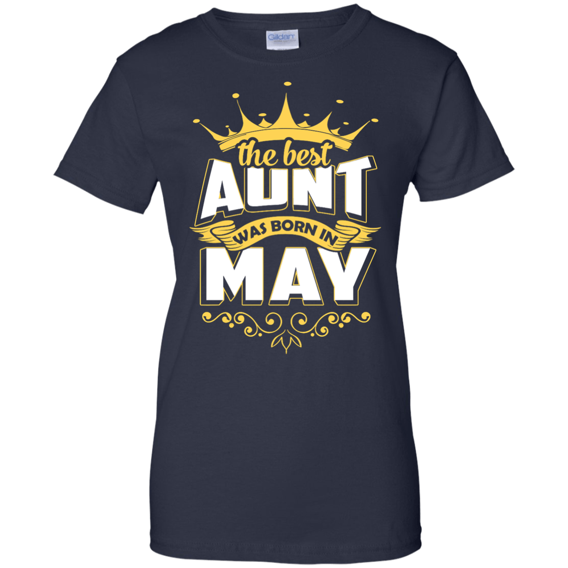 The Best Aunt Was Born In May-T-Shirt & Hoodie-Women's T-Shirt-Navy