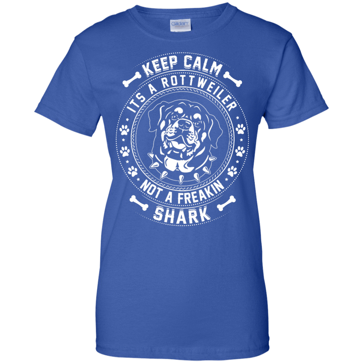 Keep Calm It's A Rottweiler Not A Freaking Shark-T-Shirt & Hoodie-Women's T-Shirt-Royal