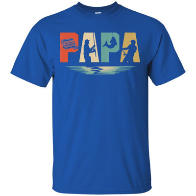 Vintage Fishing Papa Father's Day Gift-T-Shirt & Hoodie-Classic T-Shirt-Royal