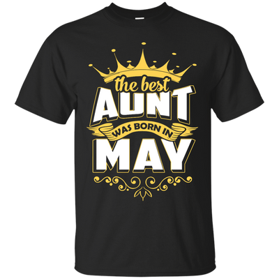 The Best Aunt Was Born In May-T-Shirt & Hoodie-Classic T-Shirt-Black