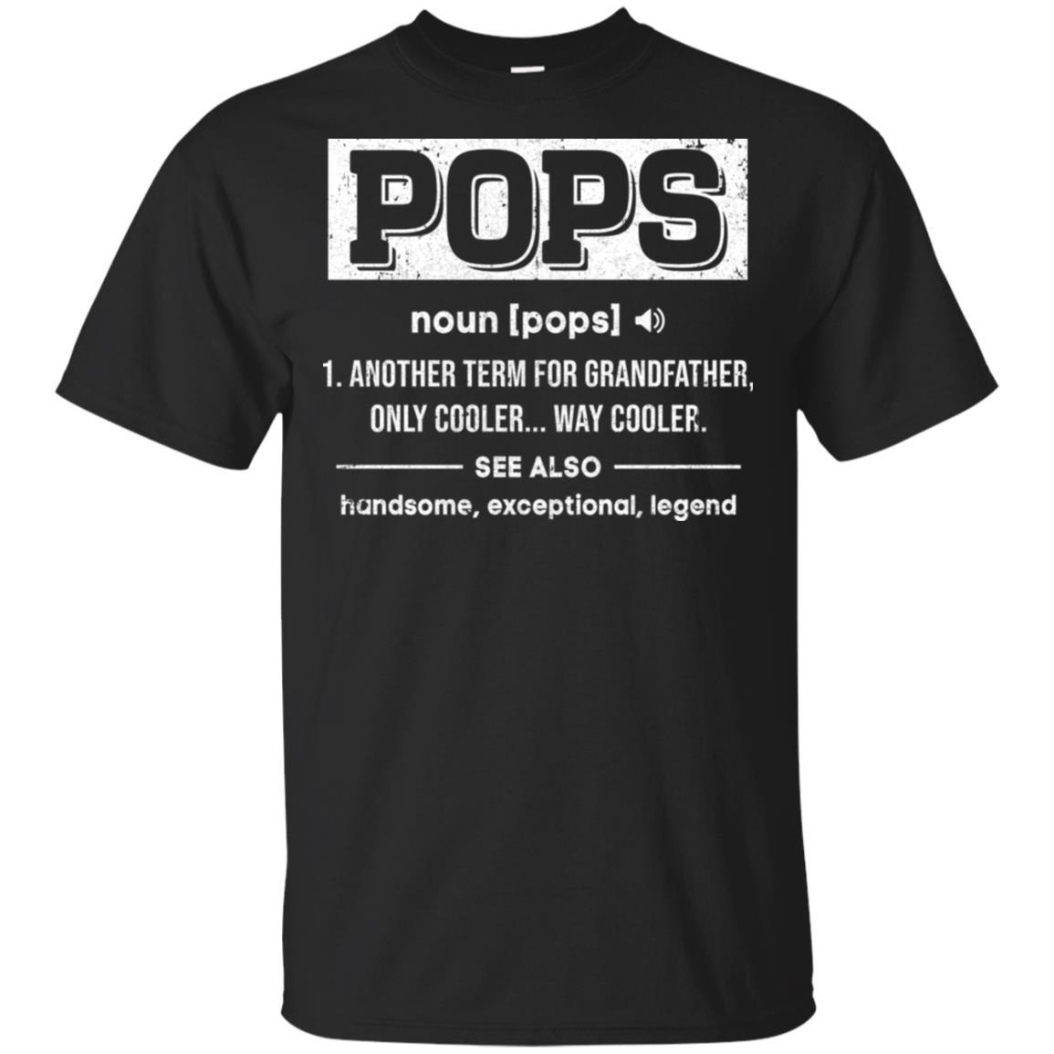 Pops Gifts Grandpa Definition Fathers Day-T-Shirt & Hoodie-Classic T-Shirt-Black