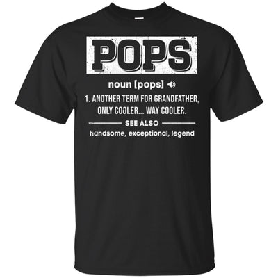 Pops Gifts Grandpa Definition Fathers Day-T-Shirt & Hoodie-Classic T-Shirt-Black