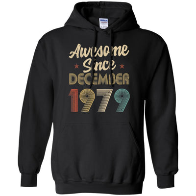 Awesome Since December 1979 Vintage 42th Birthday Gifts-T-Shirt & Hoodie-Pullover Hoodie-Black