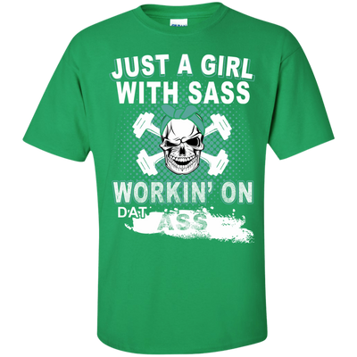 JUST A GIRL WITH SASS-T-Shirt & Hoodie-Classic T-Shirt-Irish Green