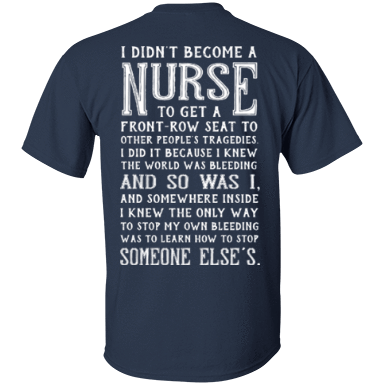 I Didn't Become A Nurse-T-Shirt & Hoodie-Classic T-Shirt-Navy