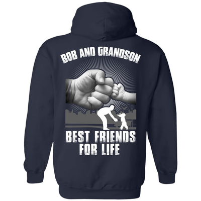 Bob And Grandson Best Friends For Life-T-Shirt & Hoodie-Pullover Hoodie-Navy