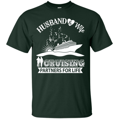 Husband And Wife Cruising Partners For Life-T-Shirt & Hoodie-Classic T-Shirt-Forest Green
