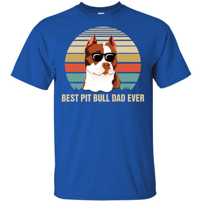 Vintage Pitbull Dad Gifts Best Pit bull Dad Ever-T-Shirt & Hoodie-Classic T-Shirt-Royal