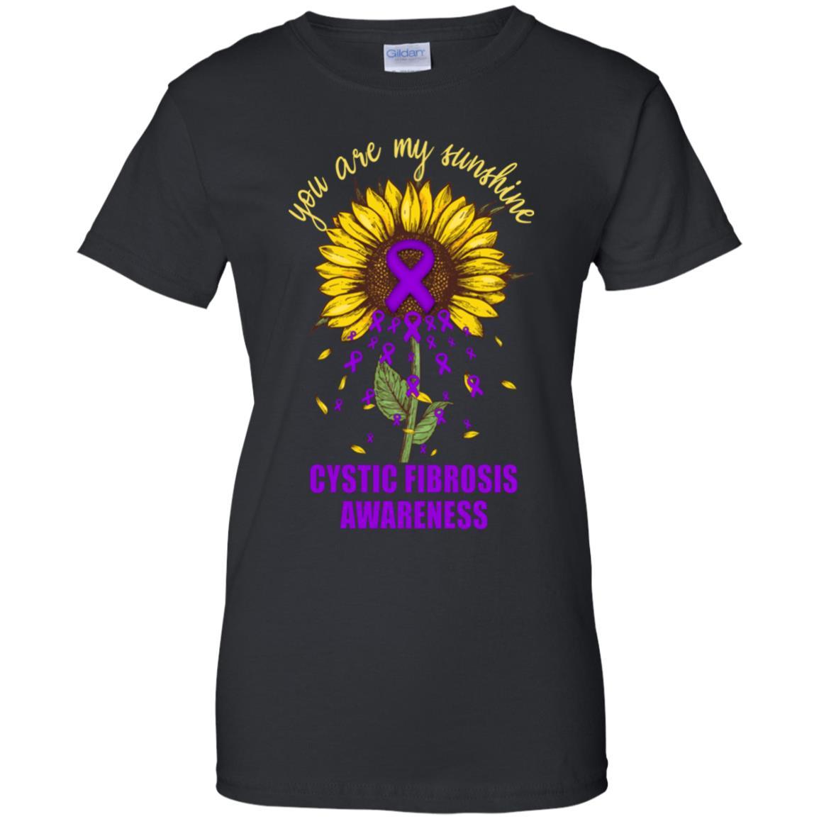 You Are My Sunshine Cystic Fibrosis Awareness-T-Shirt & Hoodie-Women's T-Shirt-Black