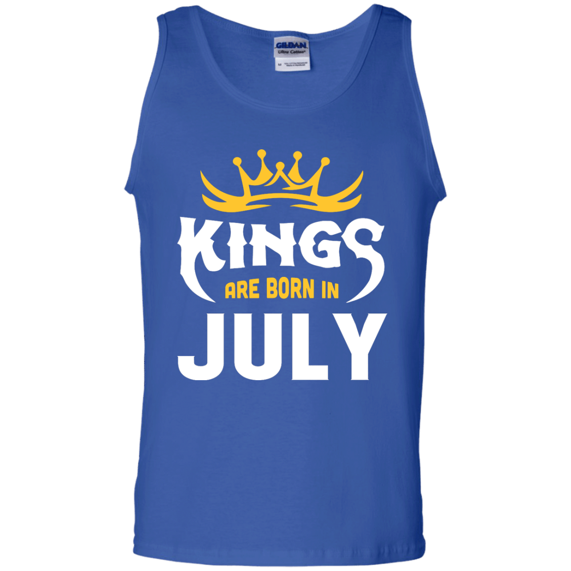 Kings Are Born In July-T-Shirt & Hoodie-Unisex Tank-Royal