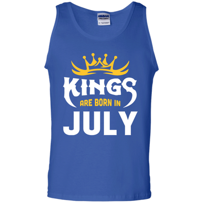Kings Are Born In July-T-Shirt & Hoodie-Unisex Tank-Royal