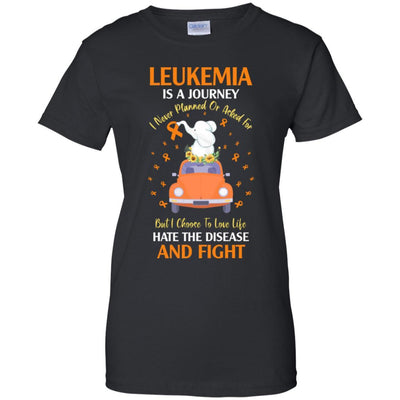 Leukemia Awareness Is A Journey-T-Shirt & Hoodie-Women's T-Shirt-Black