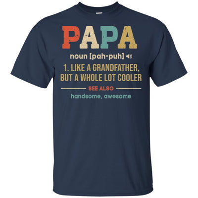 Vintage Papa Gifts Grandpa Definition Fathers Day-T-Shirt & Hoodie-Classic T-Shirt-Navy