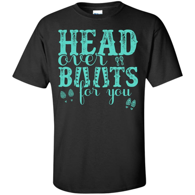 Head Over Boots For You-T-Shirt & Hoodie-Classic T-Shirt-Black