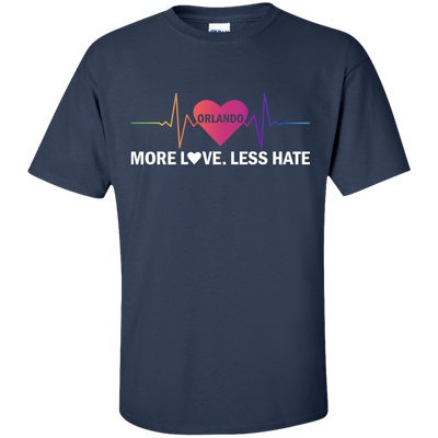 More Love Less Hate - Orlando-T-Shirt & Hoodie-Classic T-Shirt-Navy