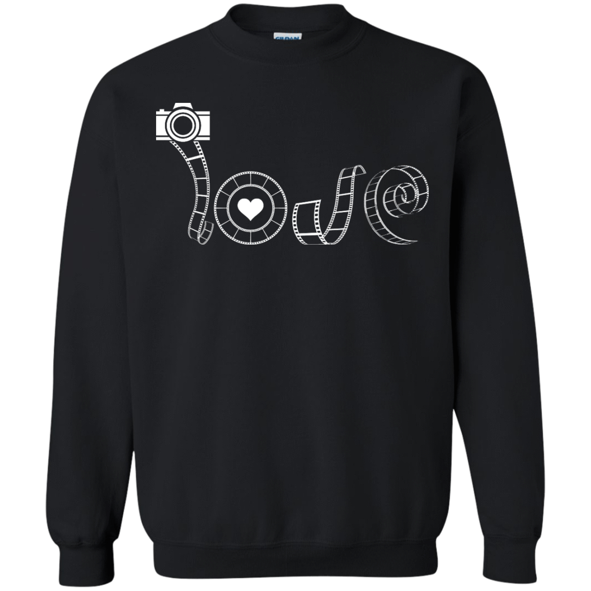 Love Photography-T-Shirt & Hoodie-Crewneck Sweatshirt-Black