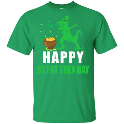 Happy St Pat T-Rex Day Dinosaur St Patrick's Day Youth-Youth Shirt-Youth T-Shirt-Irish Green