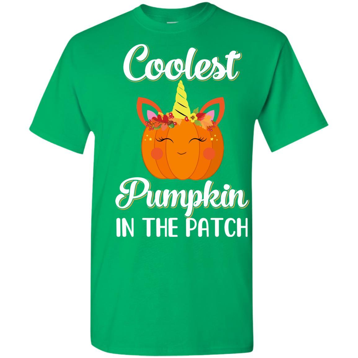 Kids Coolest Pumpkin In The Patch Halloween Costume Boys Youth-Youth Shirt-Youth T-Shirt-Irish Green