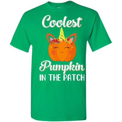 Kids Coolest Pumpkin In The Patch Halloween Costume Boys Youth-Youth Shirt-Youth T-Shirt-Irish Green