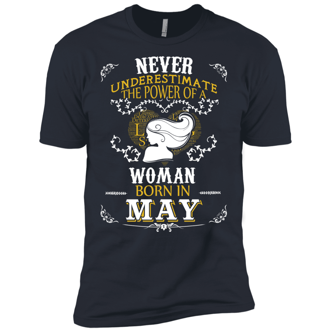 A Woman Born In MAY-T-Shirt & Hoodie-Premium T-Shirt-Indigo