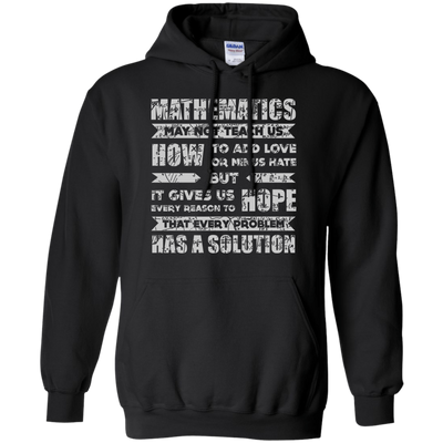 MATHEMATICS May Not Teach Us-T-Shirt & Hoodie-Pullover Hoodie-Black