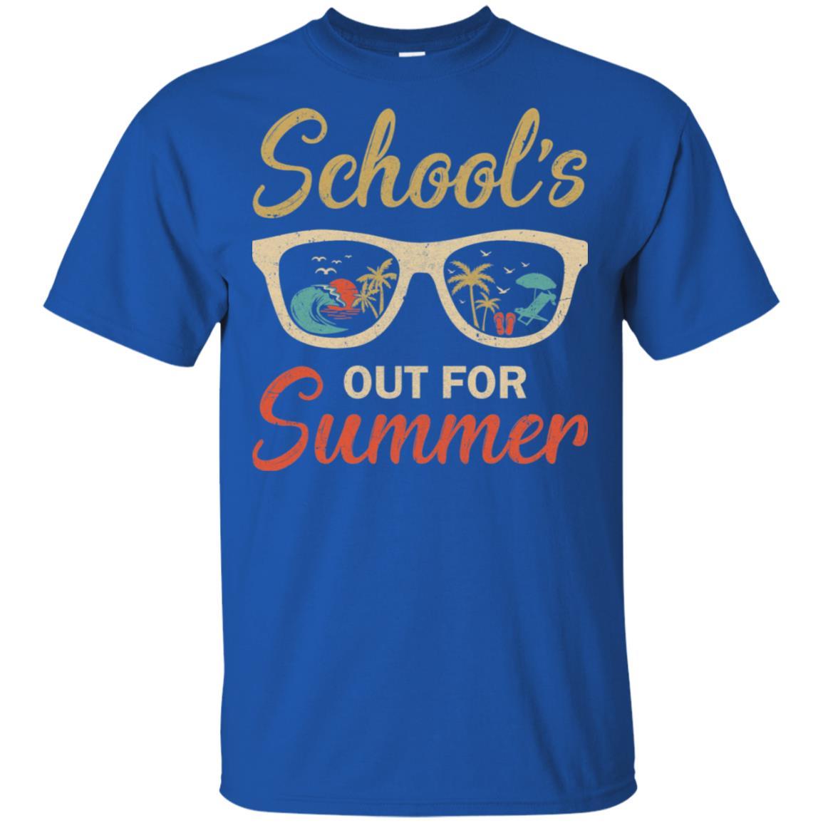 Retro Vintage School's Out For Summer Back To School-T-Shirt & Hoodie-Classic T-Shirt-Royal