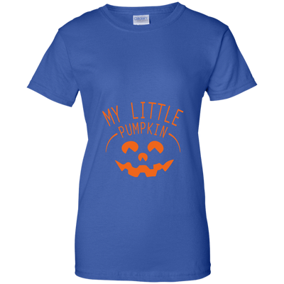My Little Pumpkin Halloween Maternity Pregnancy Announcement-T-Shirt & Hoodie-Women's T-Shirt-Royal