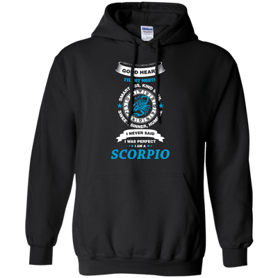 I Never Said I Was Perfect I Am A SCORPIO-T-Shirt & Hoodie-Pullover Hoodie-Black