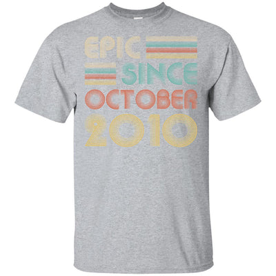 Epic Since October 2010 11th Birthday Gift 11 Yrs Old-T-Shirt & Hoodie-Classic T-Shirt-Sport Grey