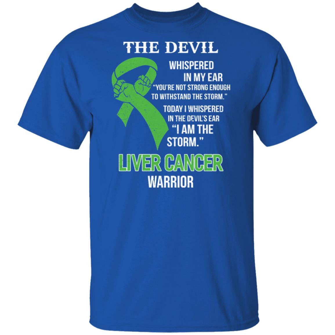 I Am The Storm Support Liver Cancer Awareness-T-Shirt & Hoodie-Classic T-Shirt-Royal