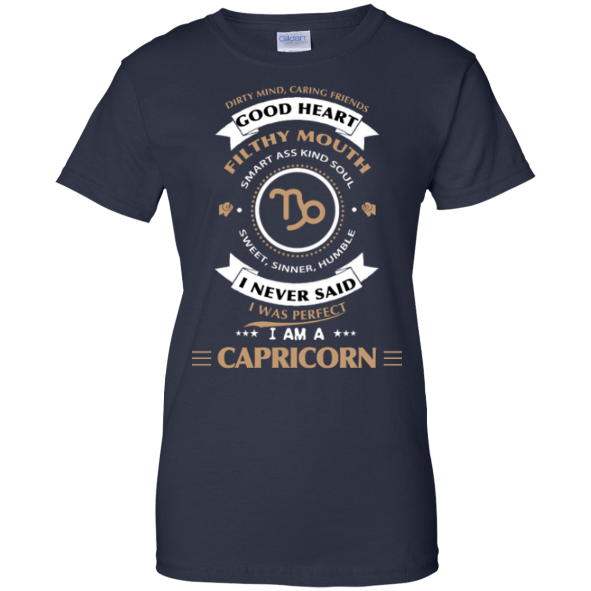 I'm A Capricorn-T-Shirt & Hoodie-Women's T-Shirt-Navy