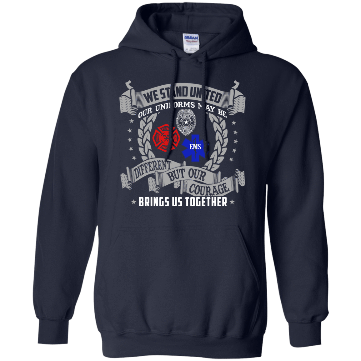 We Stand United Our Uniforms Brings Us Together-T-Shirt & Hoodie-Pullover Hoodie-Navy