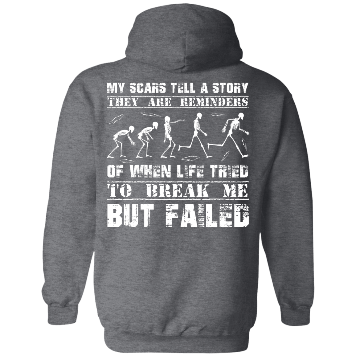 My Scars Tell A Story-T-Shirt & Hoodie-Pullover Hoodie-Dark Heather