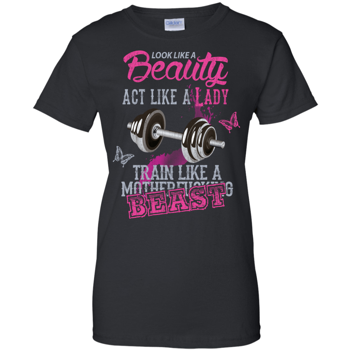 Look like a beautiful act like a lady-T-Shirt & Hoodie-Women's T-Shirt-Black