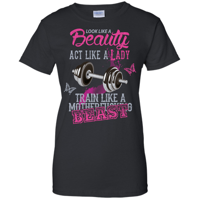 Look like a beautiful act like a lady-T-Shirt & Hoodie-Women's T-Shirt-Black