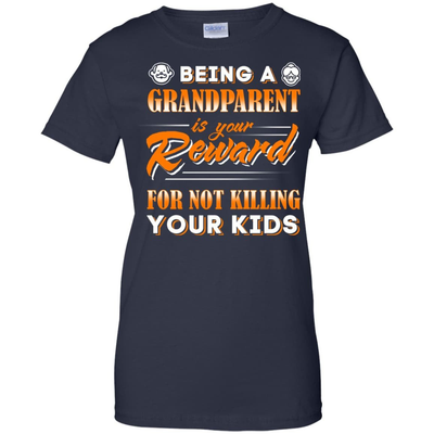 Being A Grandparent Is Your Reward-T-Shirt & Hoodie-Women's T-Shirt-Navy