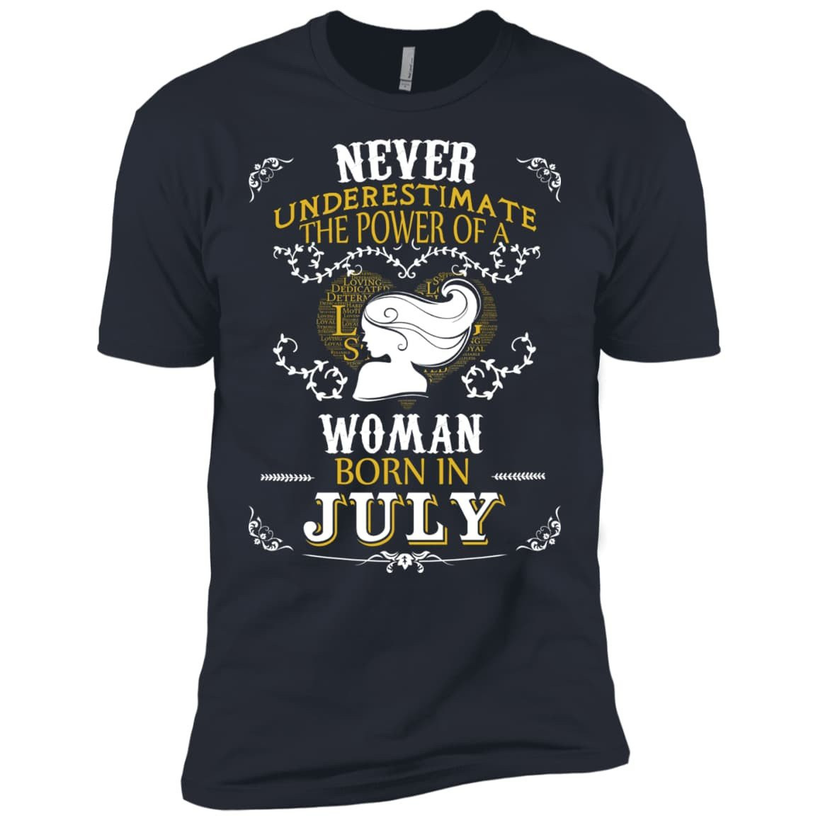 A Woman Born In JULY-T-Shirt & Hoodie-Premium T-Shirt-Indigo