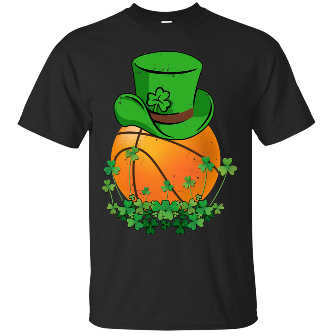 Shamrock Basketball Leprechaun St Patricks Day-T-Shirt & Hoodie-Classic T-Shirt-Black
