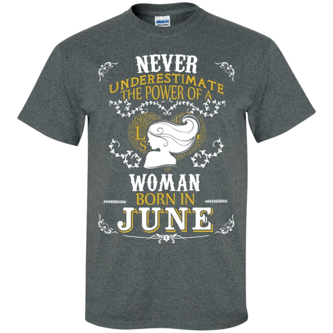 A Woman Born In JUNE-T-Shirt & Hoodie-Classic T-Shirt-Dark Heather