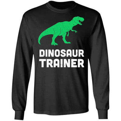 Dinosaur Trainer Halloween Costume For Adults Kids-T-Shirt & Hoodie-Long Sleeve T-Shirt-Black