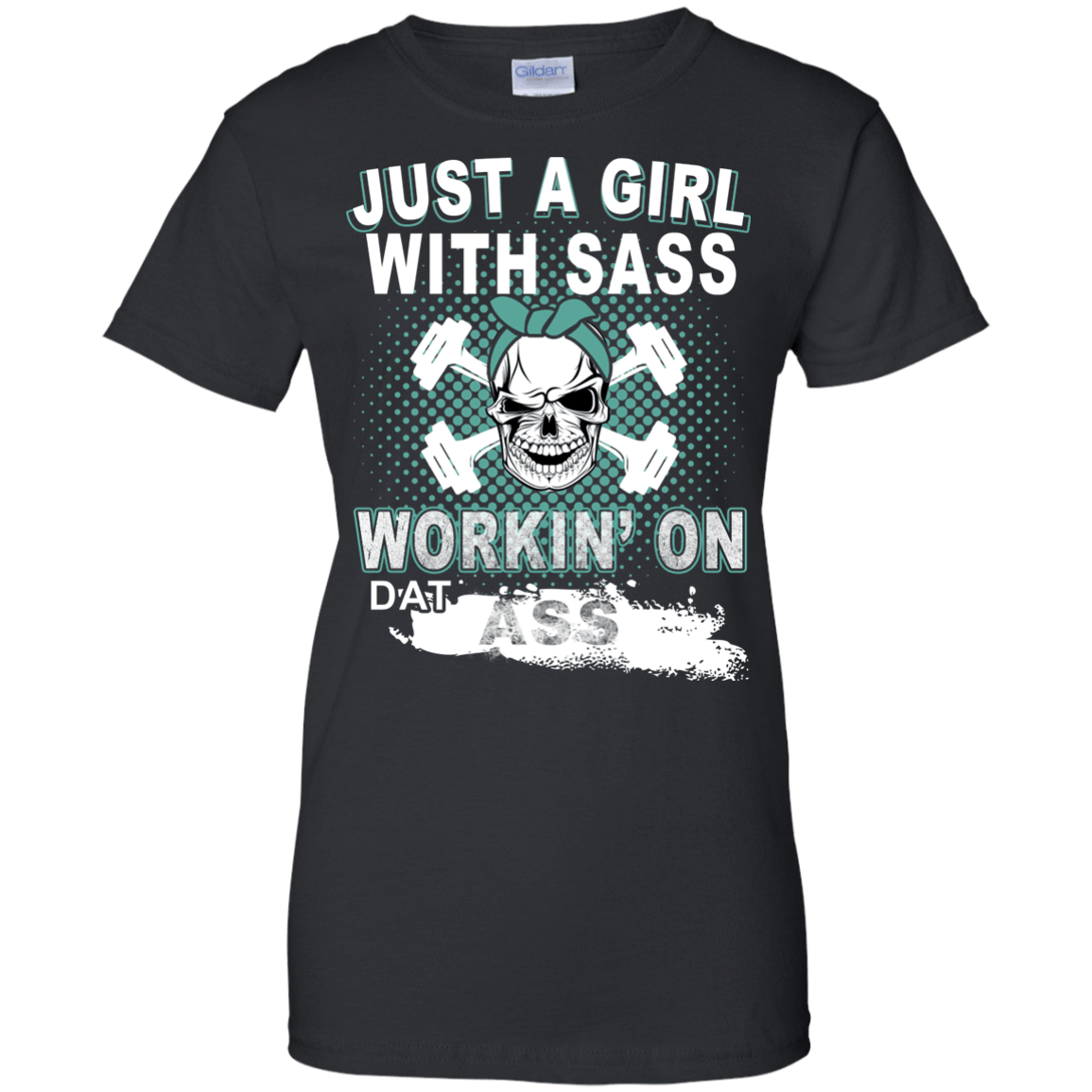 JUST A GIRL WITH SASS-T-Shirt & Hoodie-Women's T-Shirt-Black